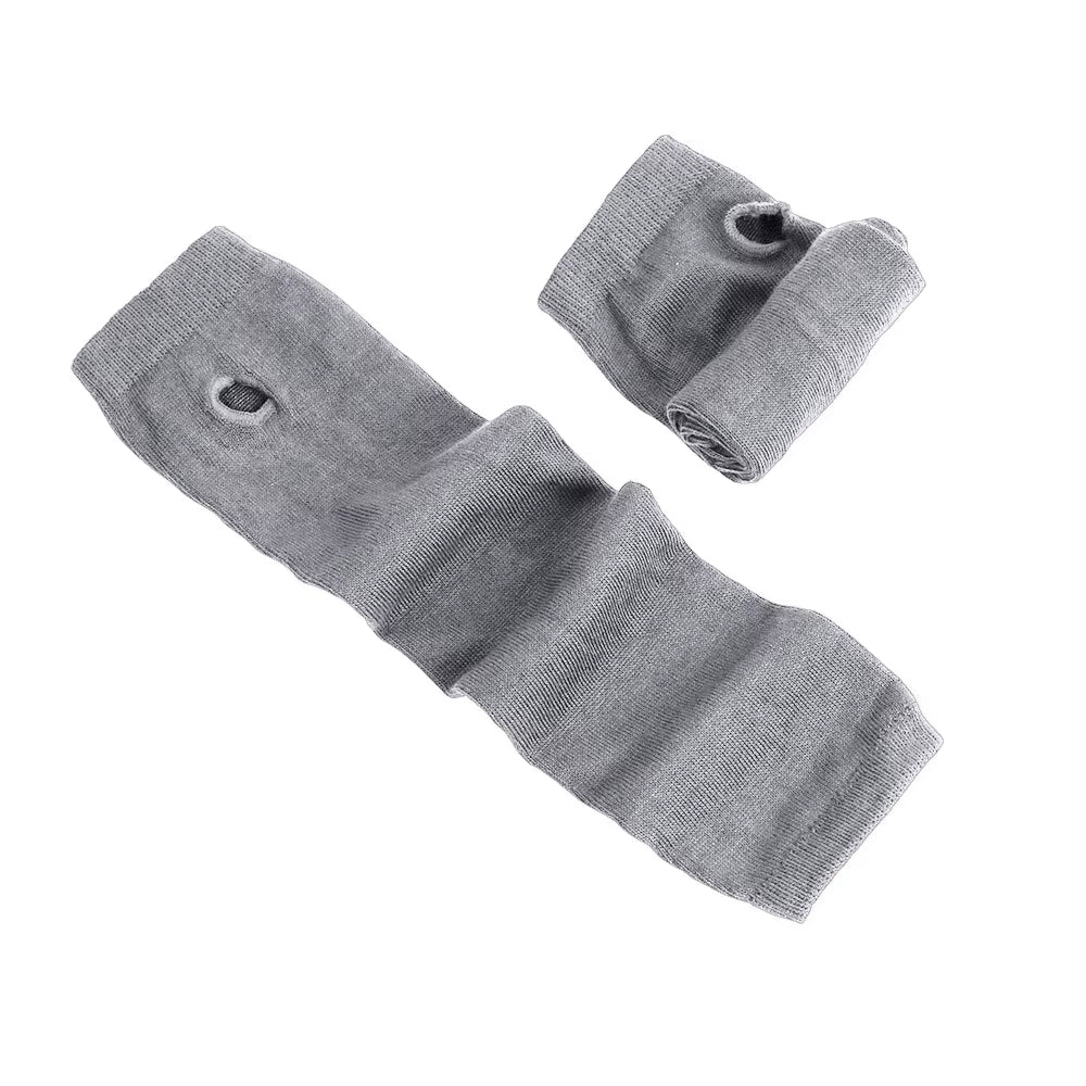 Fashion Women Emo Gloves Lady Striped Elbow Gloves Warmer Knitted Long Fingerless Gloves Elbow Mittens Christmas Acces Gifts