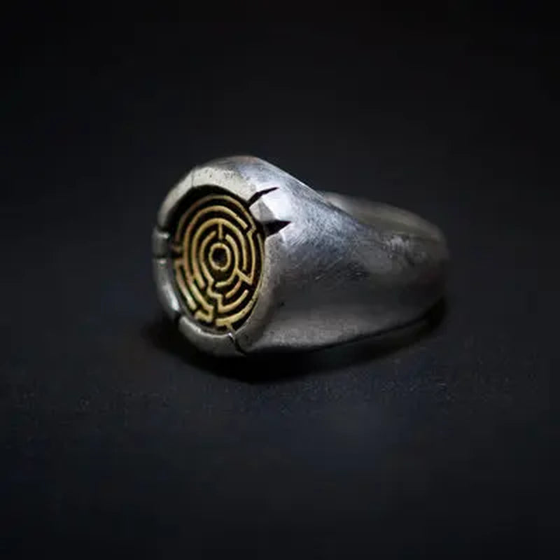 Wholesale Vintage Maze Ring Stainless Steel Mens New Design Biker Rock Roll Gothic Punk Wedding Engagement Jewelry Ring OSR530